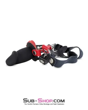 6797DL      Black Silicone Penis Gag Blow Job Sucking Trainer