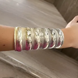 6'African Brass Cuff Bracelet