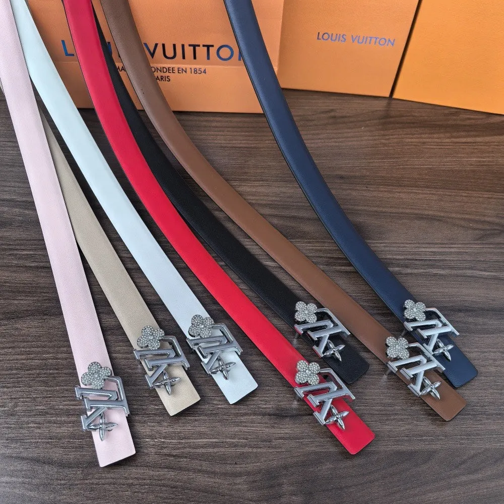 7 Color Clover Leather Women's Belt
