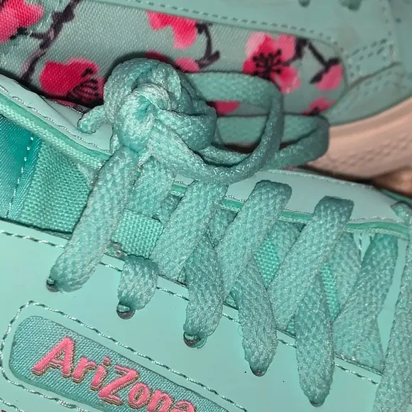 Adidas print turquoise leather fashion sneaker 5
