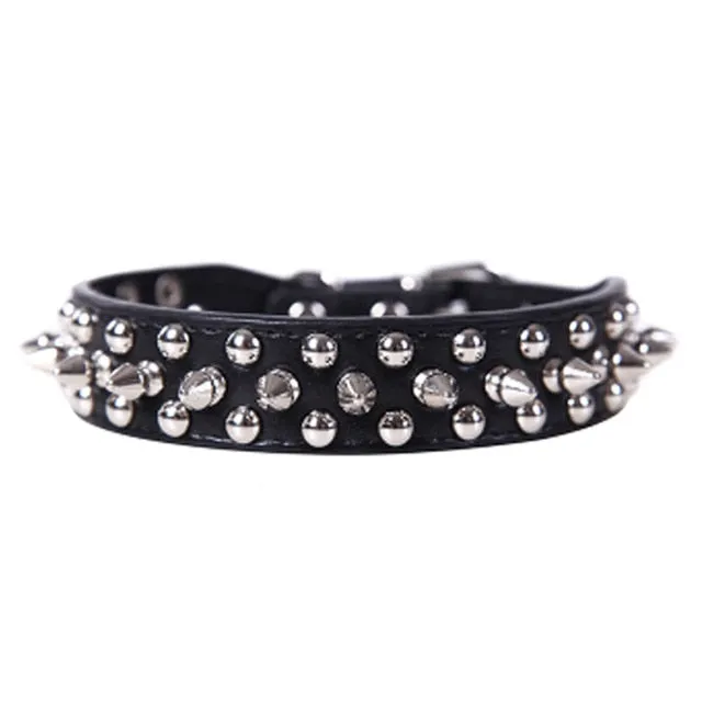 Adjustable Leather Pet Dog Neck Strap