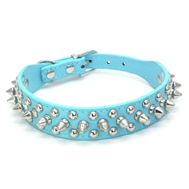 Adjustable Leather Pet Dog Neck Strap