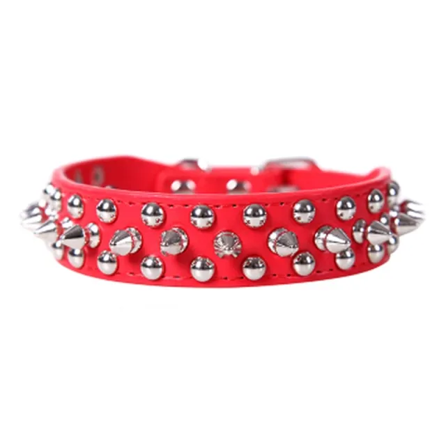 Adjustable Leather Pet Dog Neck Strap