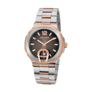 AIGNER Men's Taviano Brown Dial Silver-Gold Watch