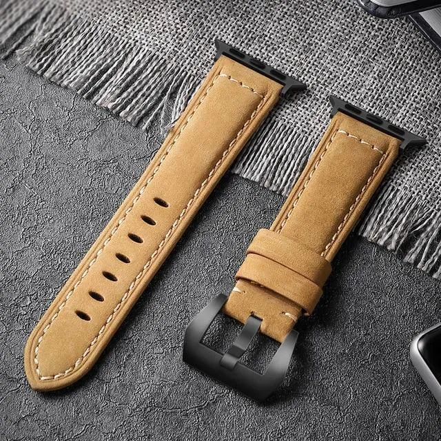 AKIRA Handmade Leather Band For Apple Watch Series