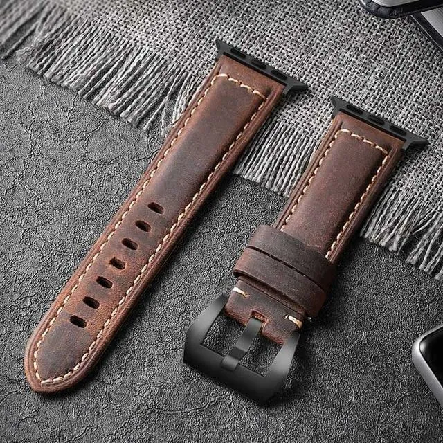 AKIRA Handmade Leather Band For Apple Watch Series