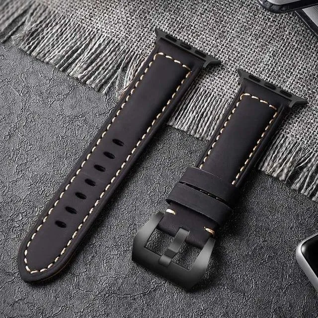 AKIRA Handmade Leather Band For Apple Watch Series