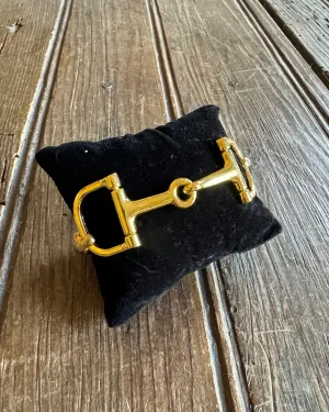 Alburgh Gold D-Ring Snaffle Bit Bracelet