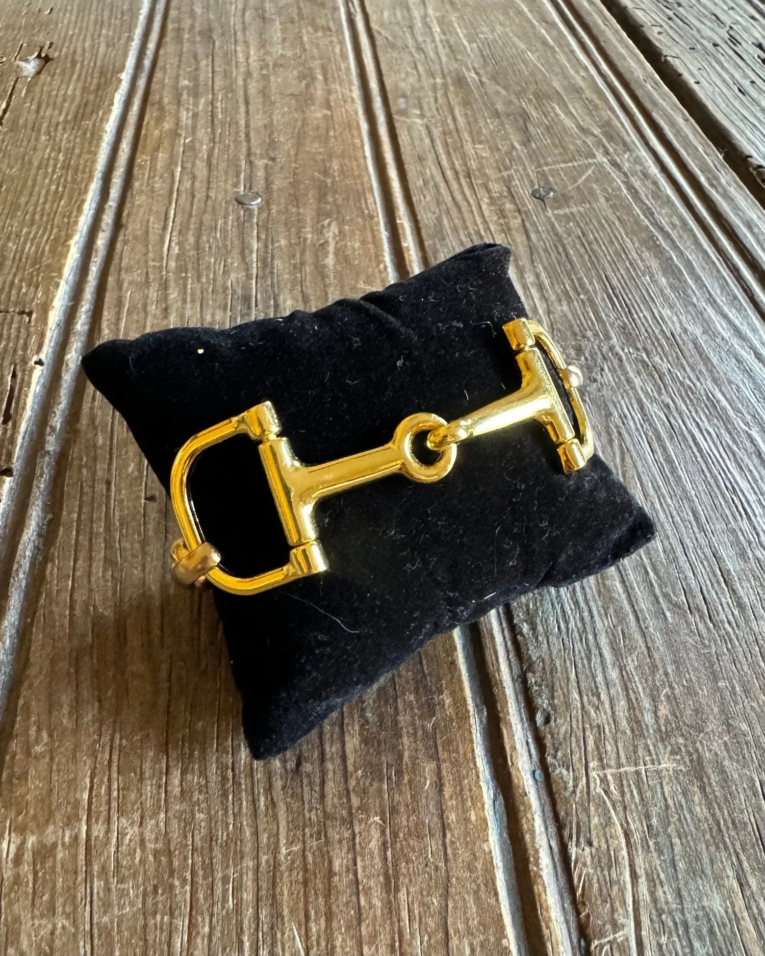 Alburgh Gold D-Ring Snaffle Bit Bracelet