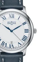 Amaranto Quartz Swiss-Made White Blue Executive Watch 16756122