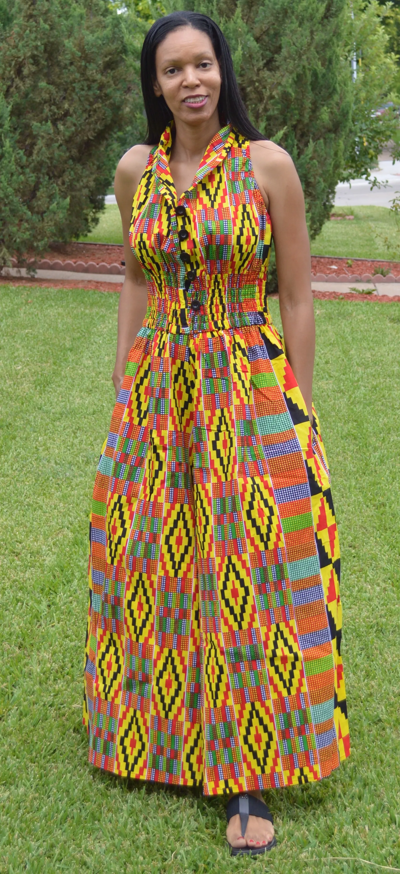 Ankara Print Jumpsuit