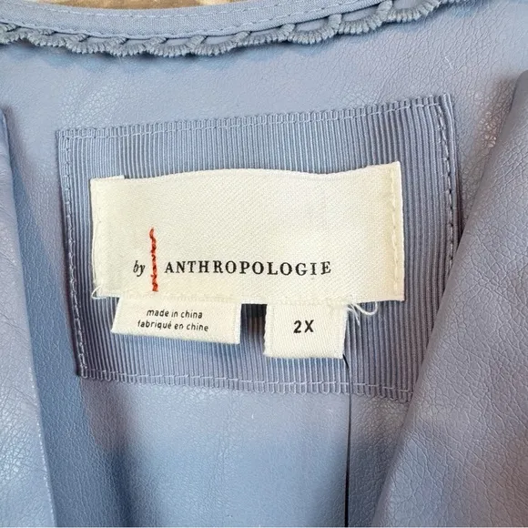 Anthropologie | Faux Leather Mini Dress, 2X NWT