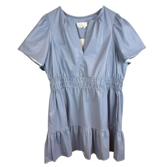 Anthropologie | Faux Leather Mini Dress, 2X NWT