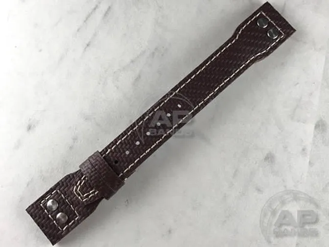AP Bands 100% Genuine Red Carbon Fiber Strap For IWC Big Pilot, Perpetual Calendar, B-Uhr