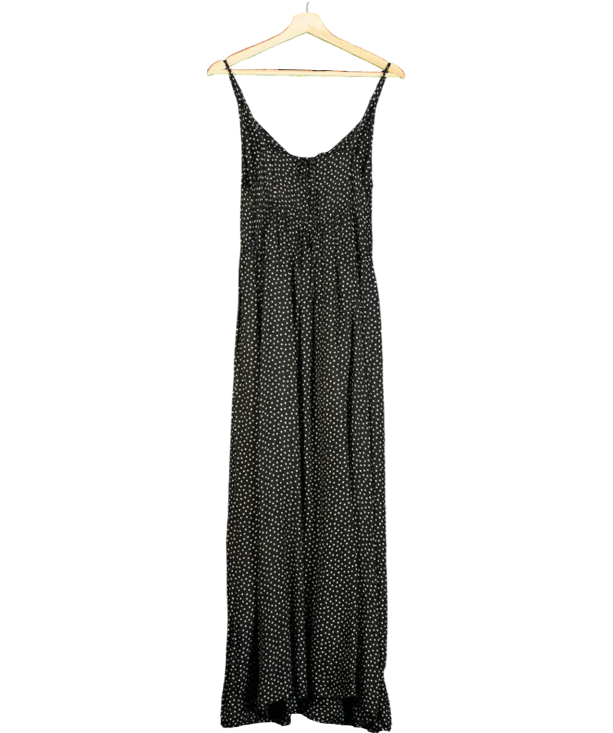 Arket Black Printed Strap Dress UK 8