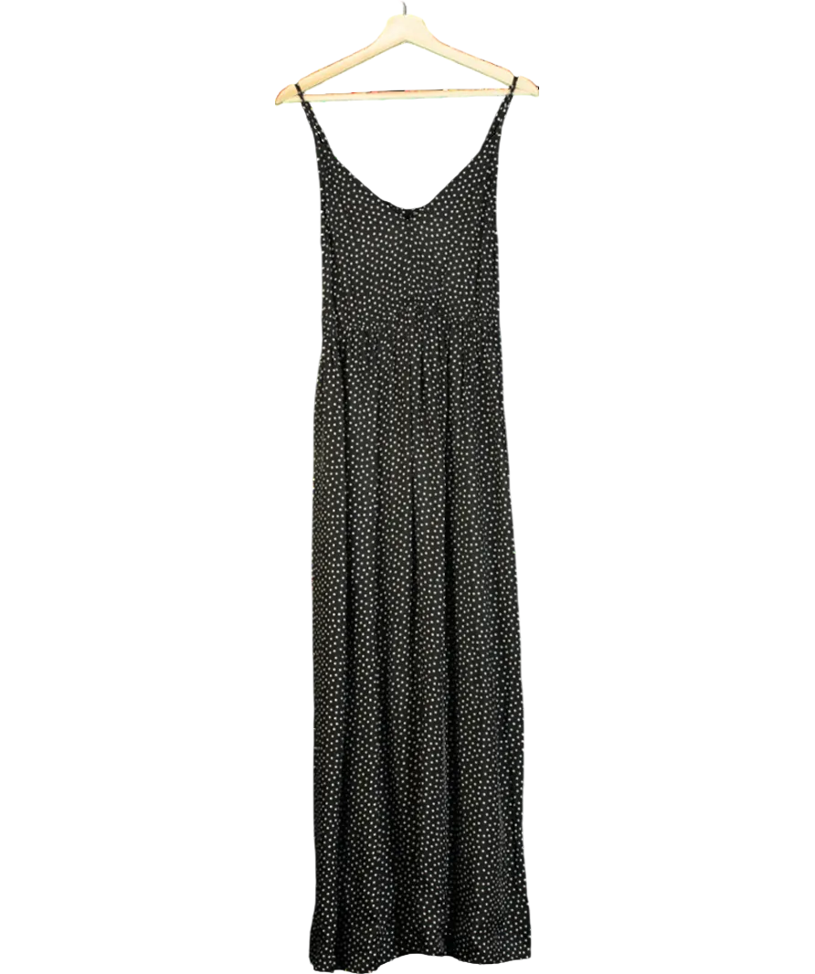 Arket Black Printed Strap Dress UK 8