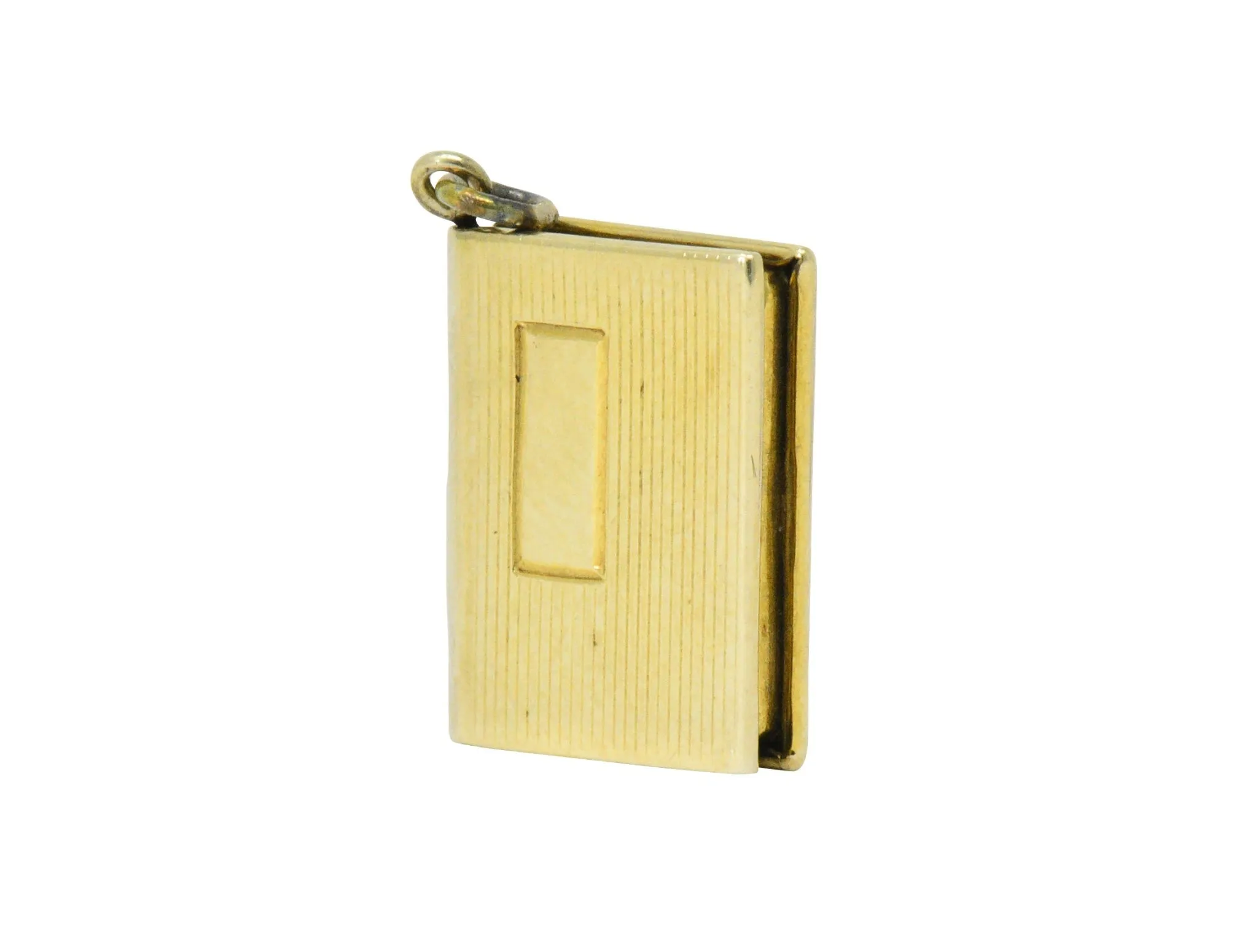Art Nouveau 14 Karat Gold Lord's Prayer Book Charm
