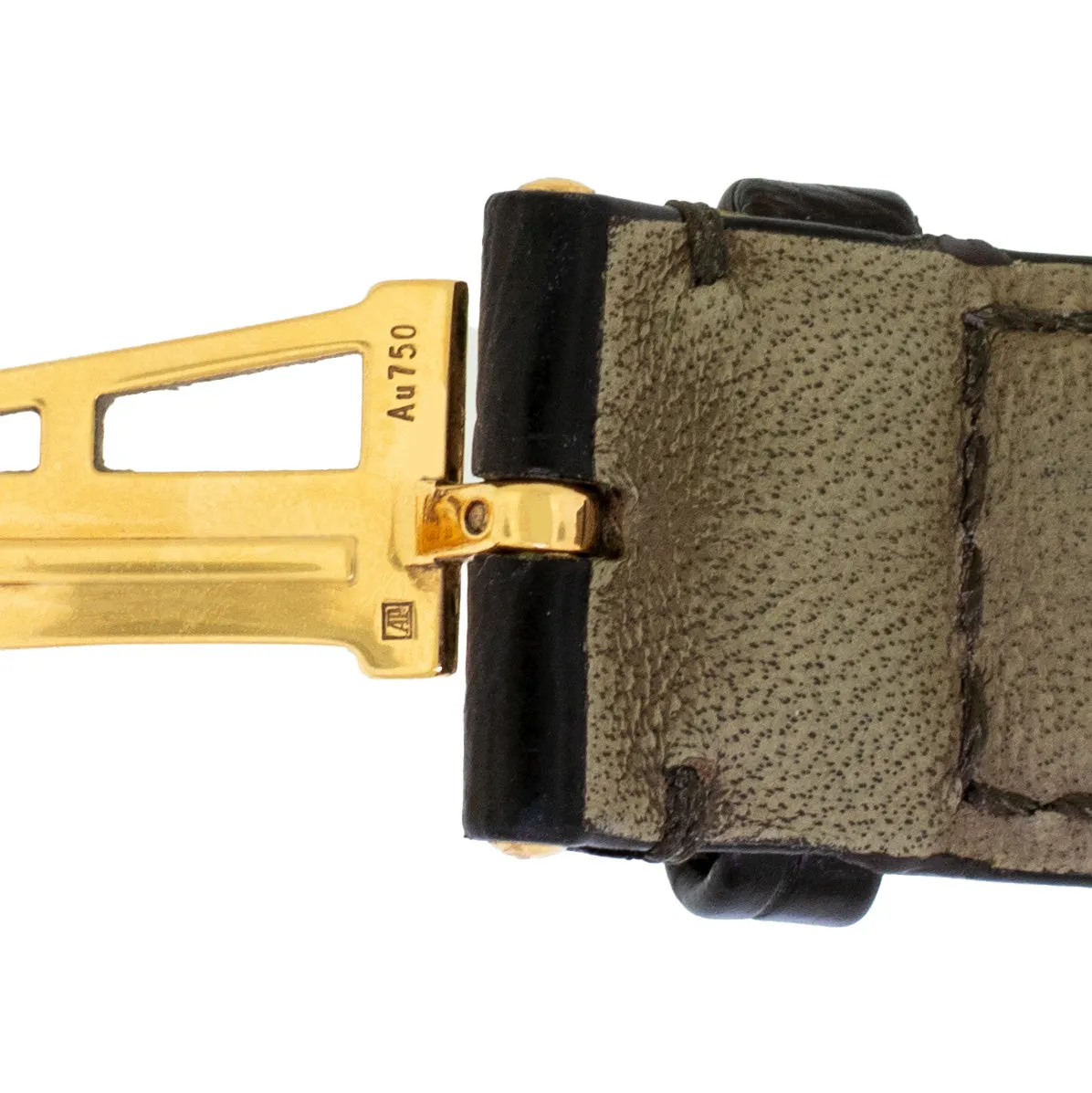 Audemars Piguet Dark Brown Leather Strap with 18k Rose Gold Clasp