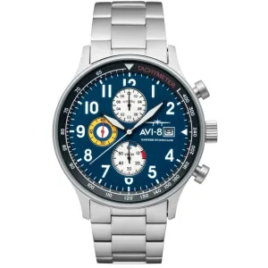 AVI-8 Men's Black Hawker Hurricane Chronograph Watch AV-4011-33