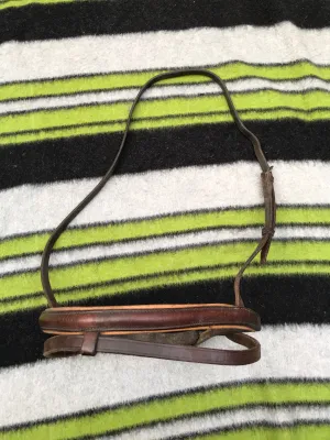 Barnsby brown leather nose band with flash full size FREE POSTAGE
