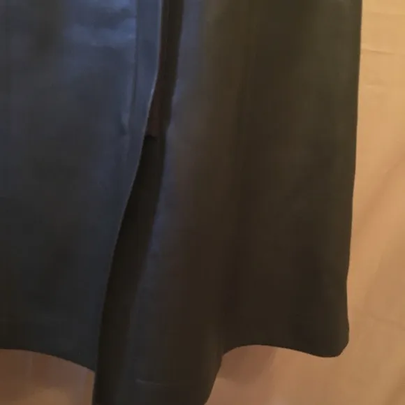 BCBGMAXAZRIA Allexandria Faux Leather Green Dress