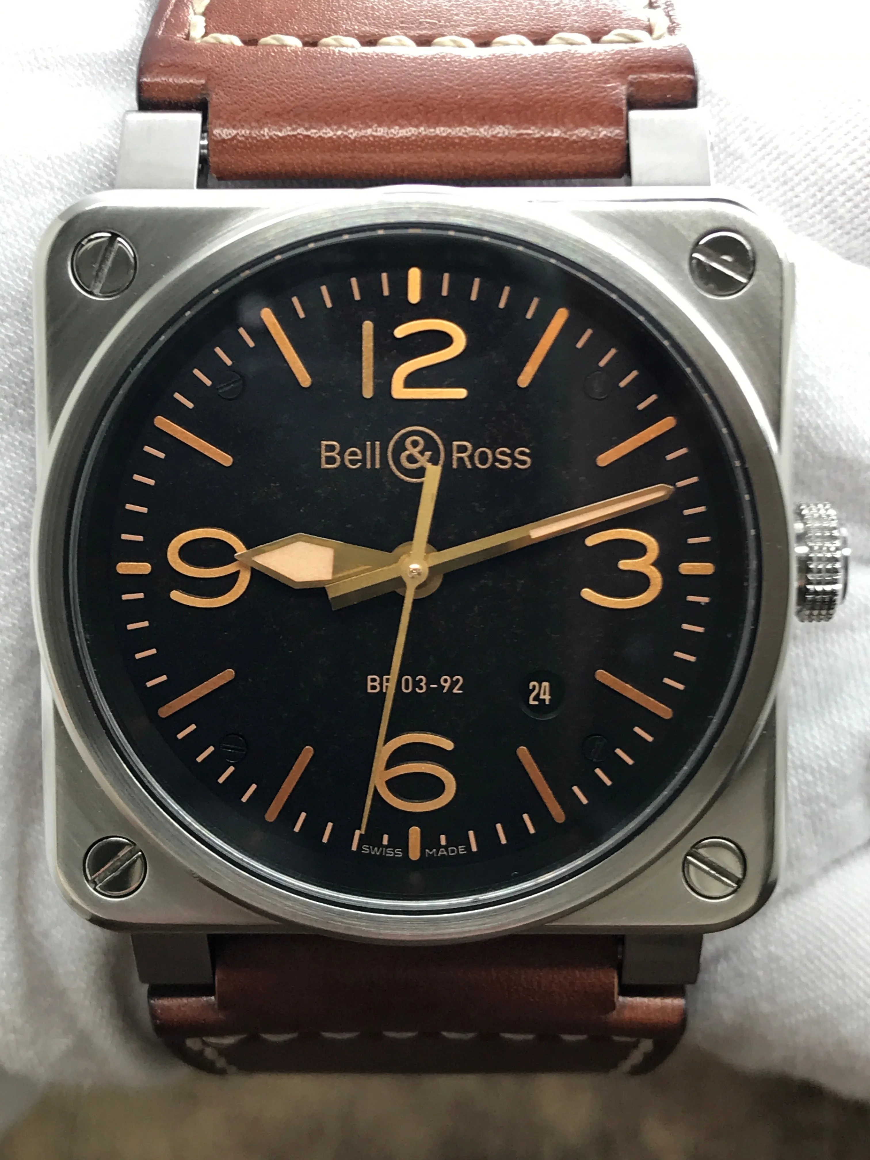 Bell & Ross Golden Heritage  BR0392 Black Dial Automatic Men's Watch