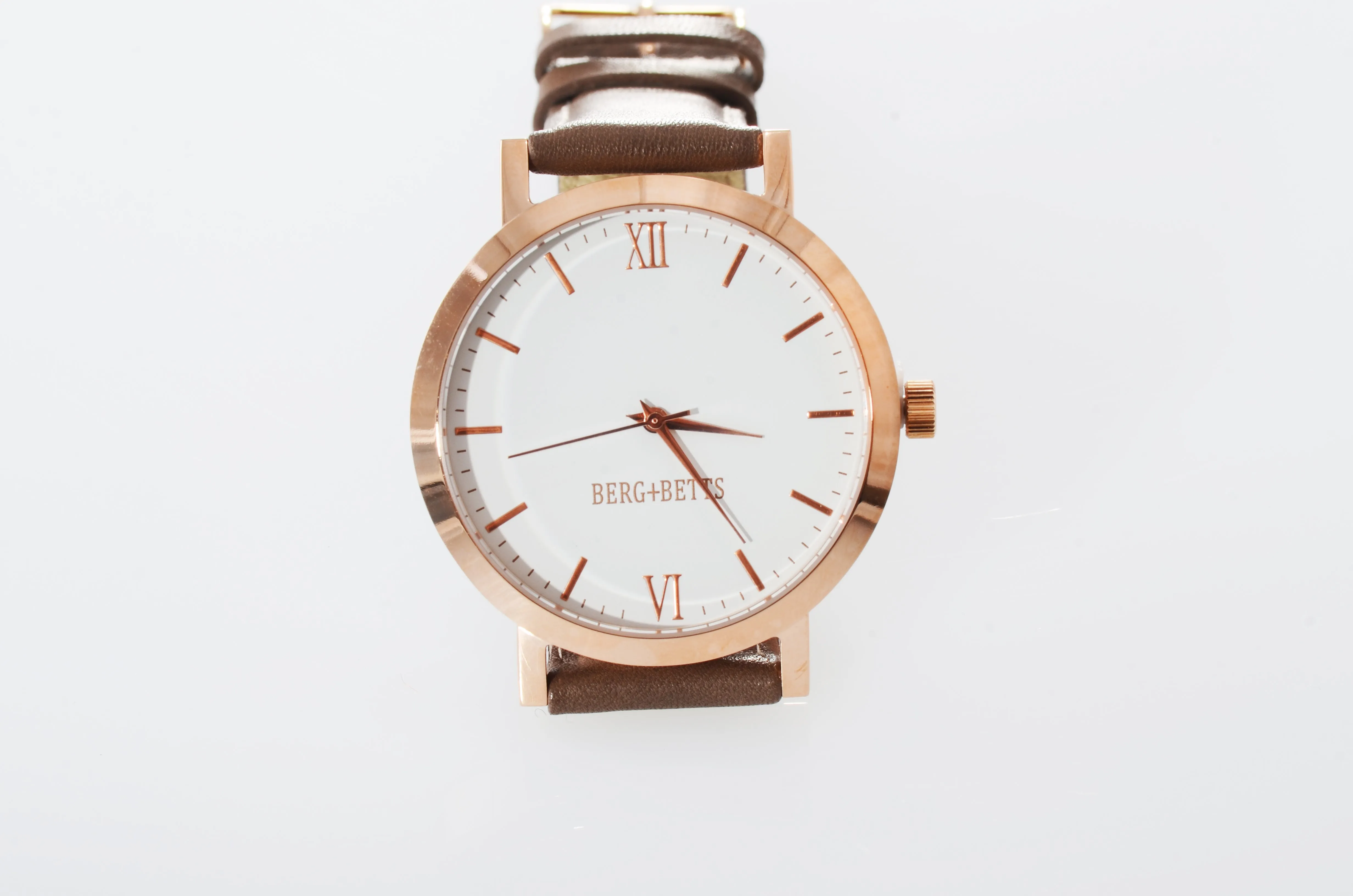 BERG BETTS Watch Original Rose Gold and Brown