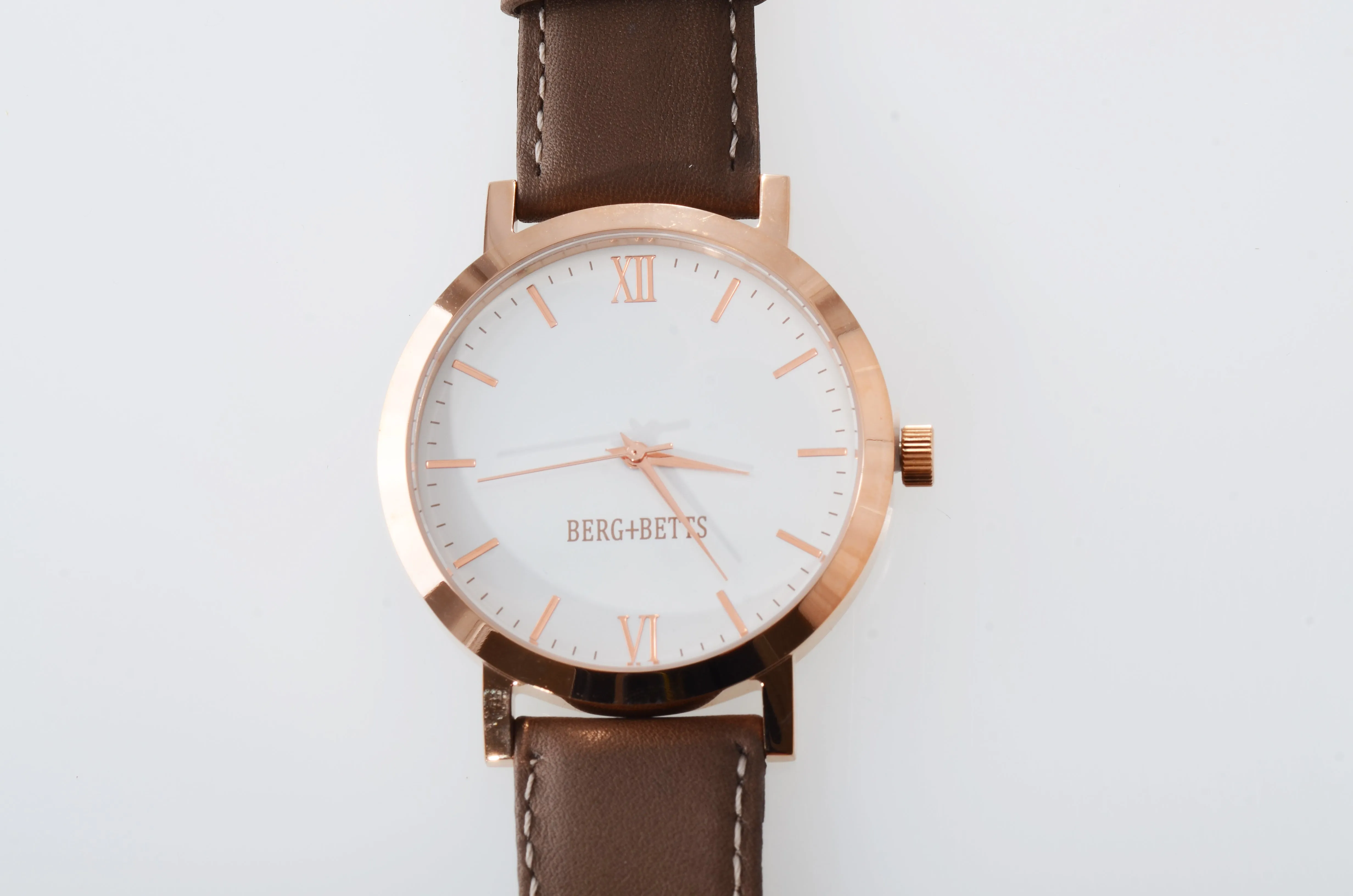 BERG BETTS Watch Original Rose Gold and Brown