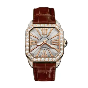 Berkeley 37 Luxury Diamond Watch for Women - 37 mm Rose Gold - Backes & Strauss
