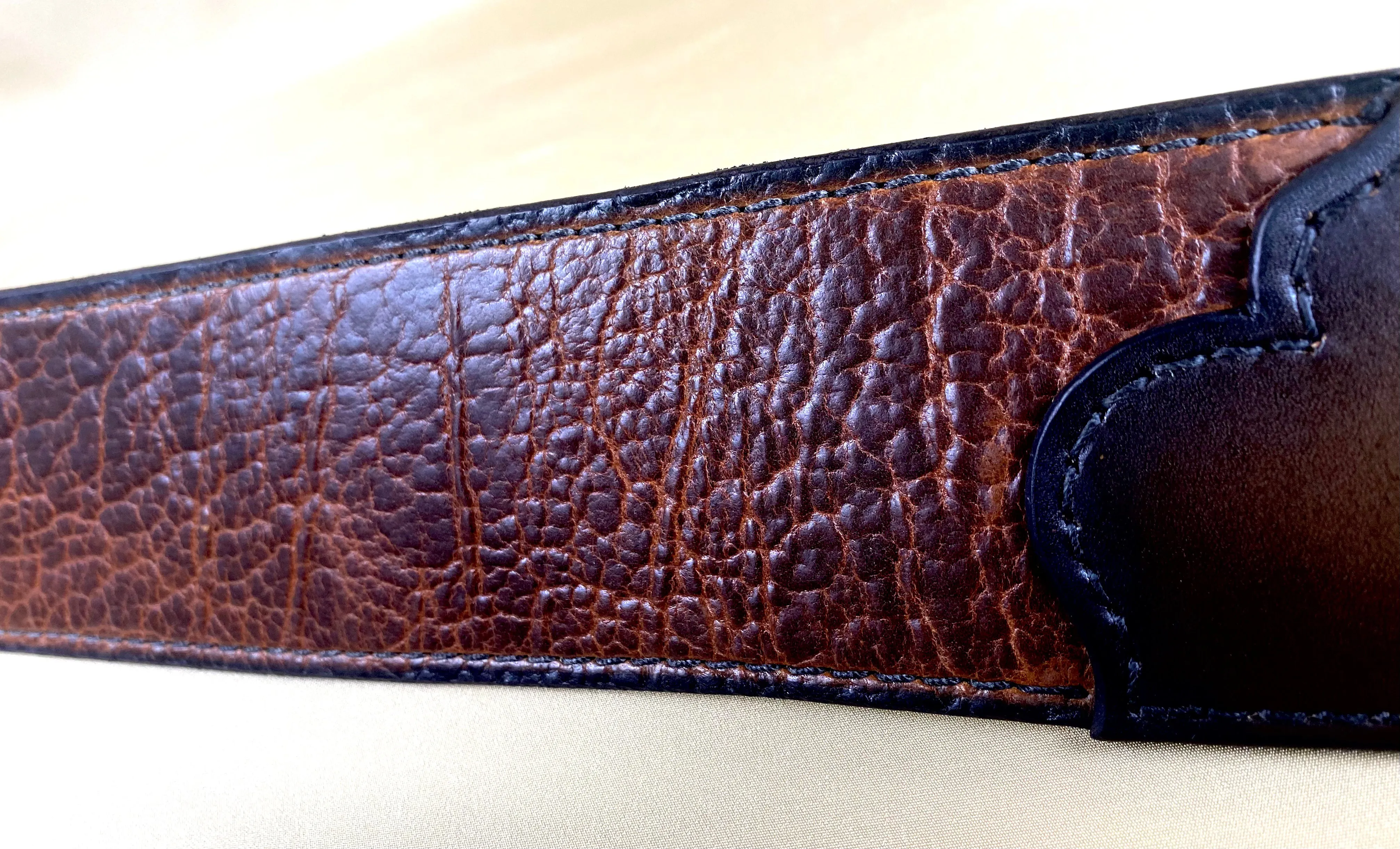 Bison Leather Guitar Strap
