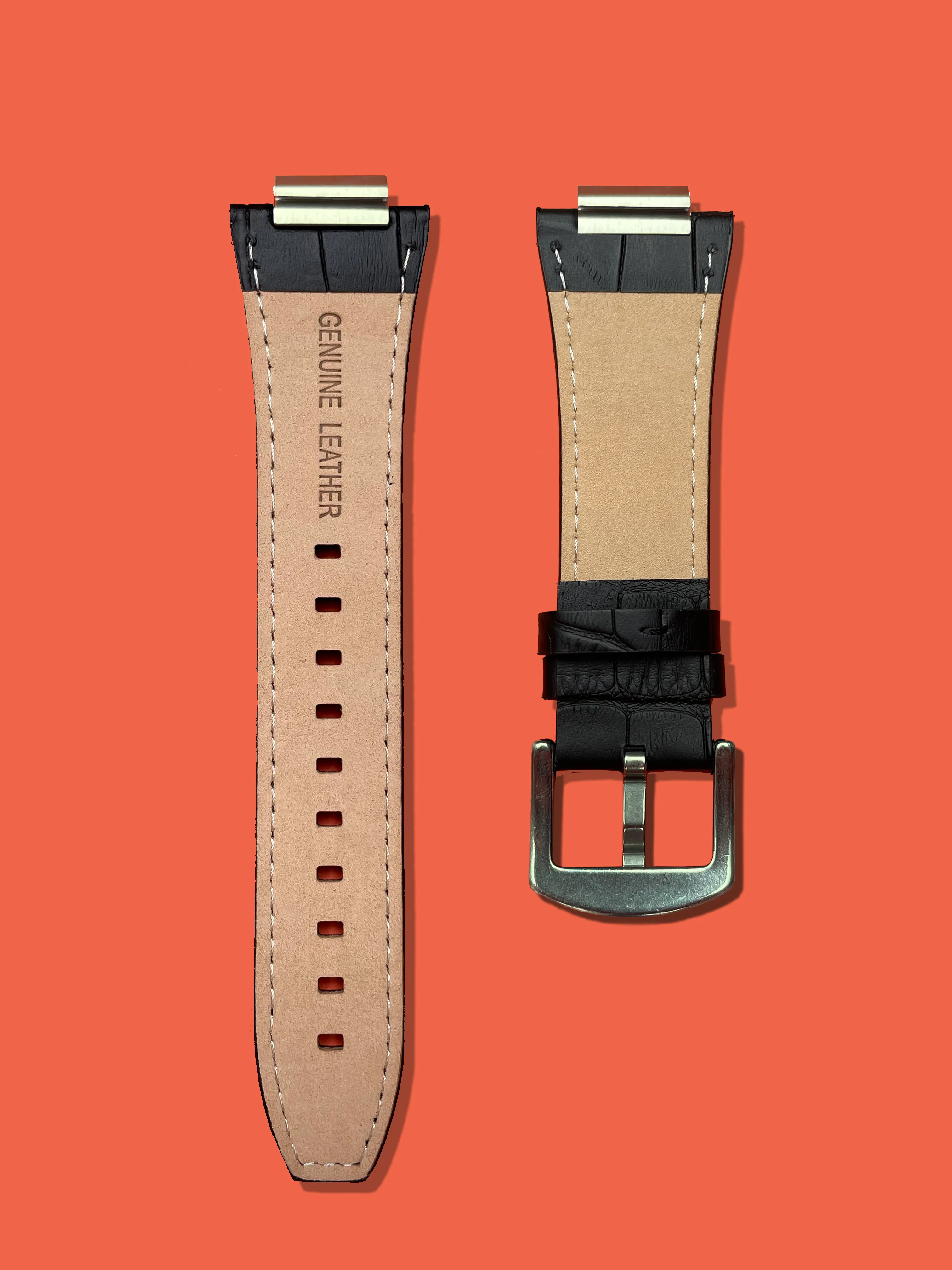 Black Alligator - Rose Buckle