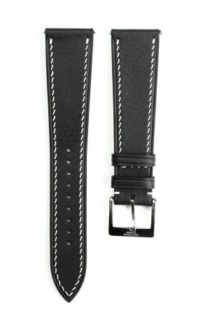 Black Minerva Leather Strap