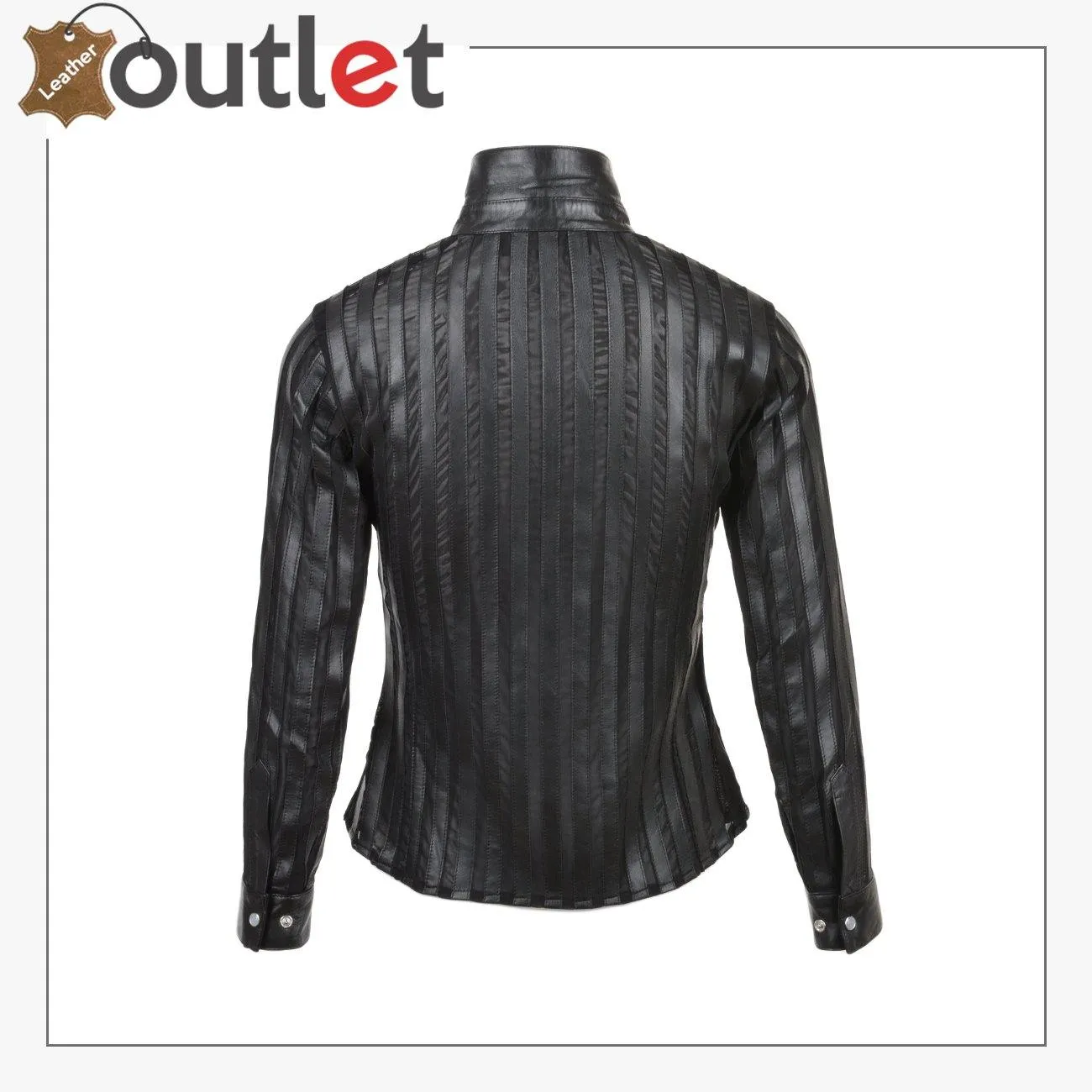Black Womens Leather Shirt