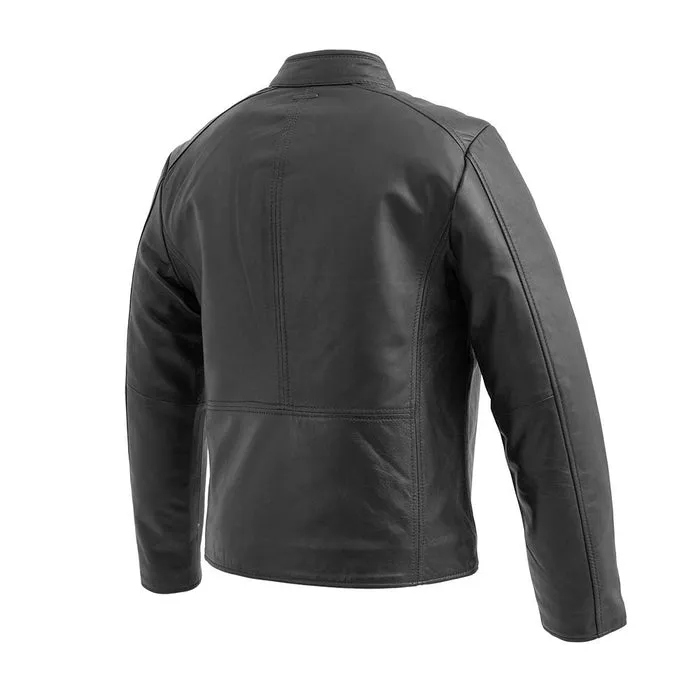 Blake - Men's Fashion Lambskin Leather Jacket (Black)