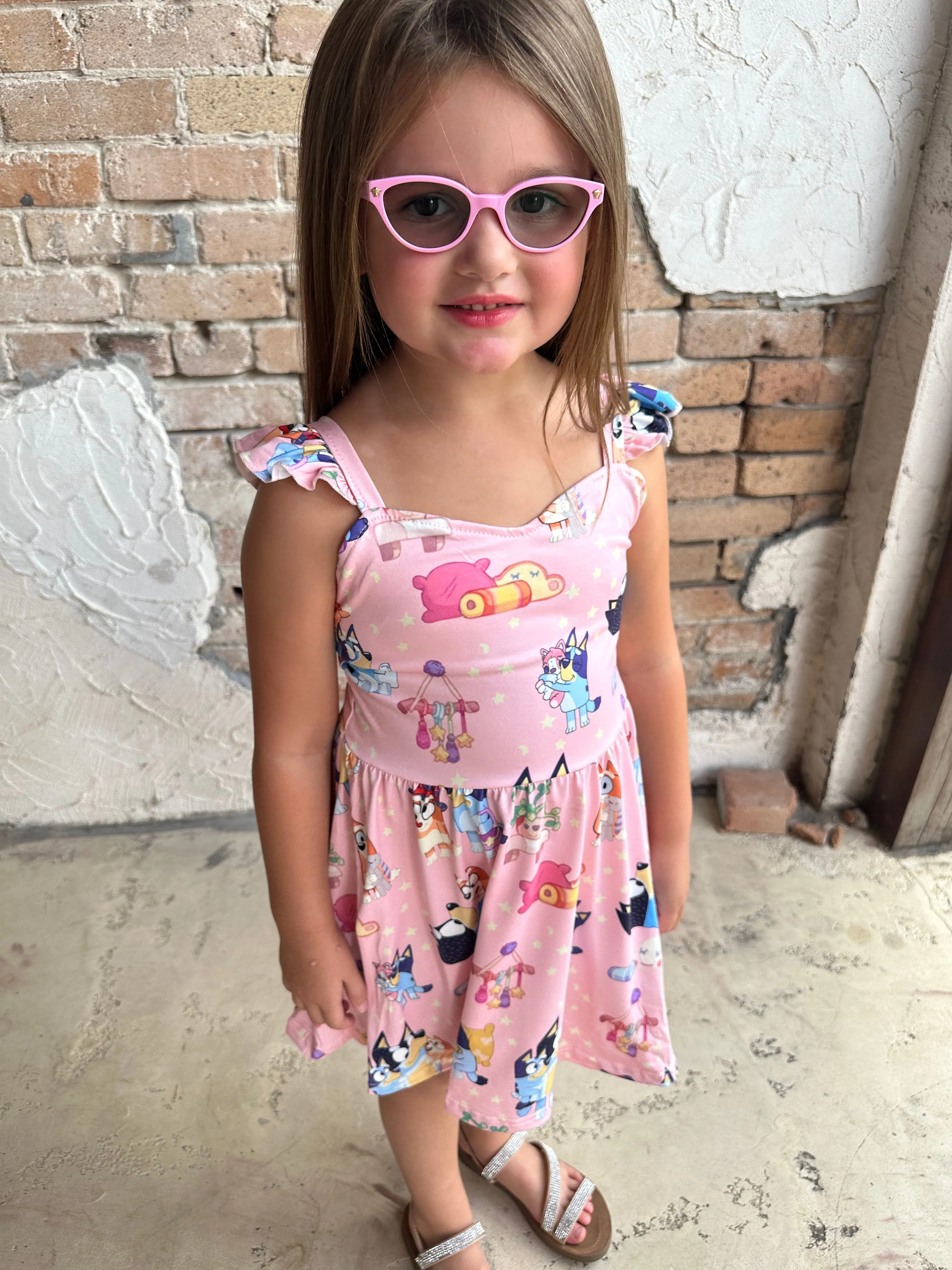 Bluey Dress: Pink