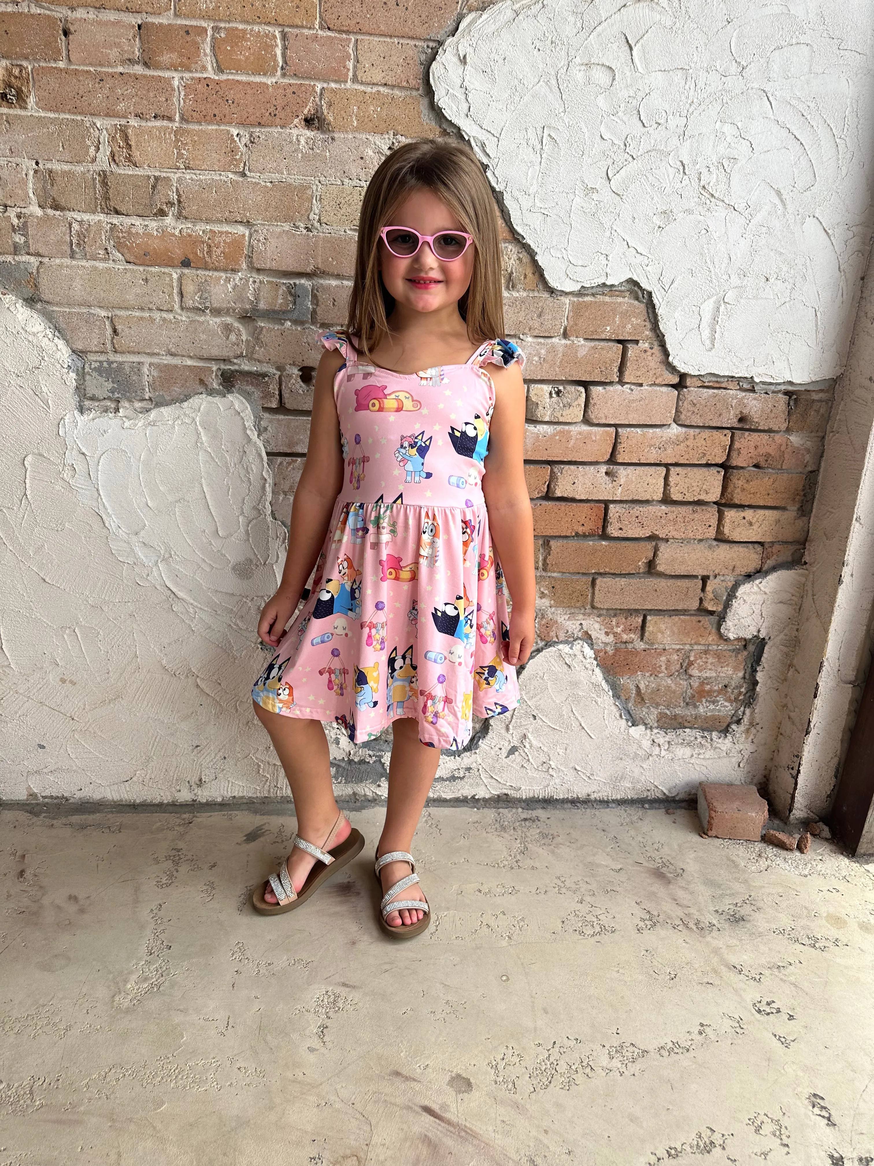 Bluey Dress: Pink
