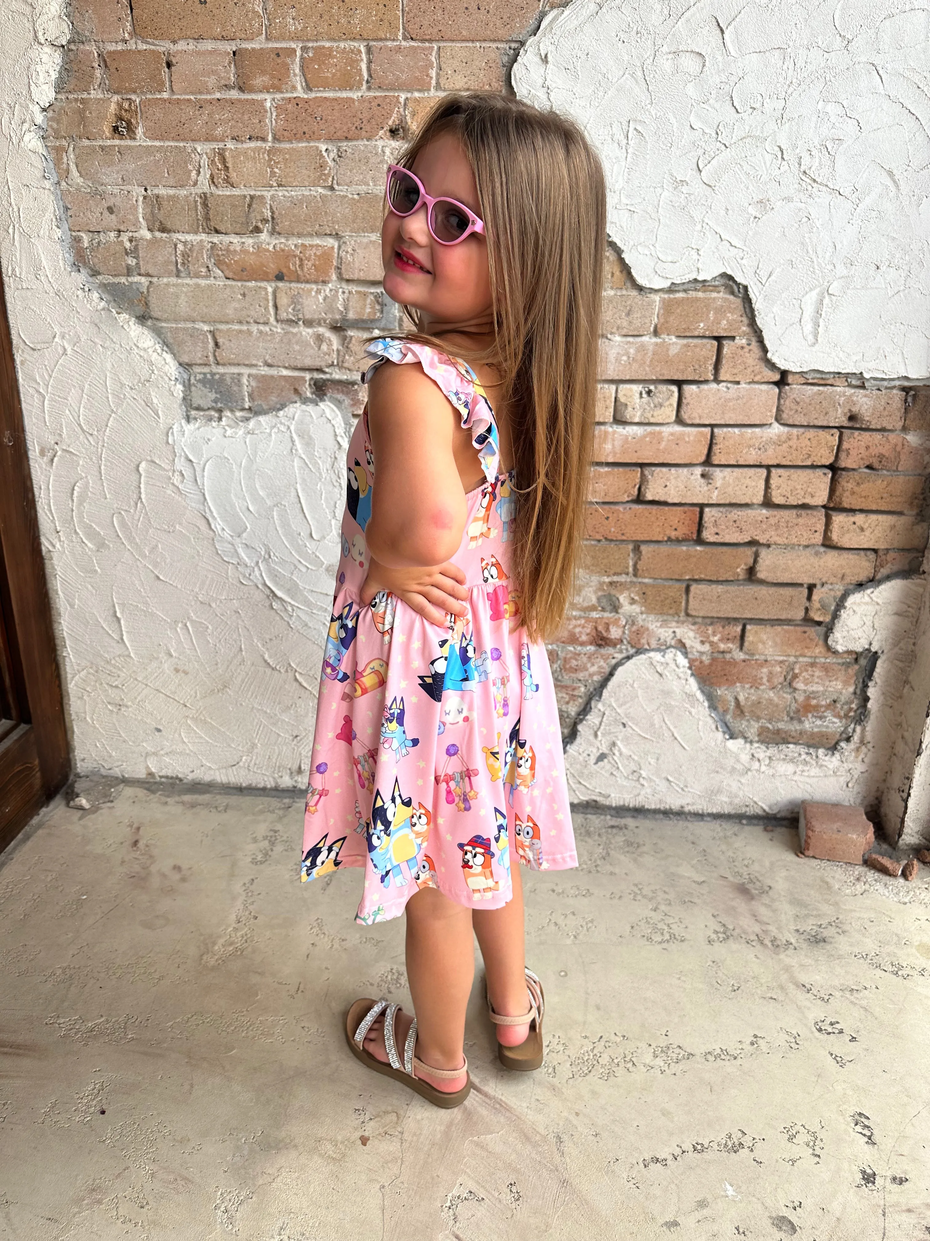 Bluey Dress: Pink