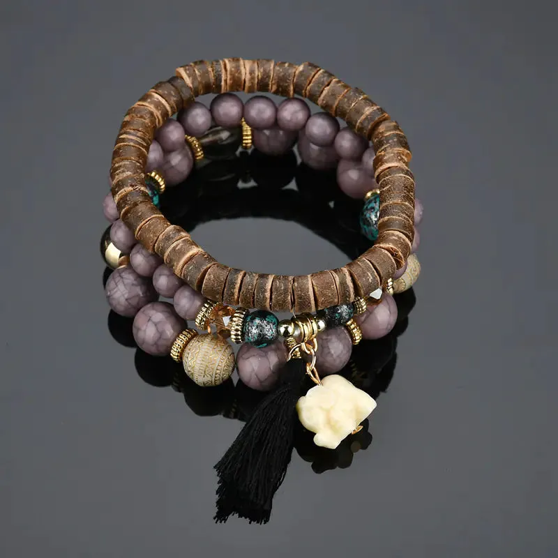 Boho Chic Acrylic Bangles