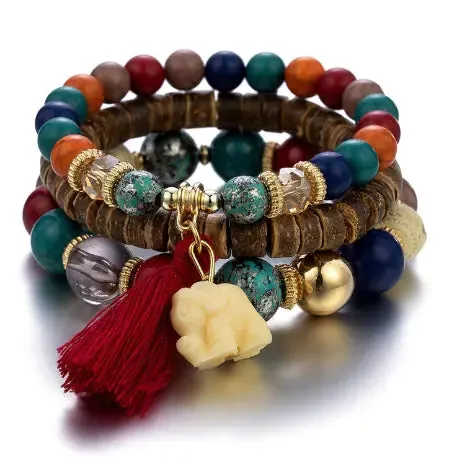 Boho Chic Acrylic Bangles