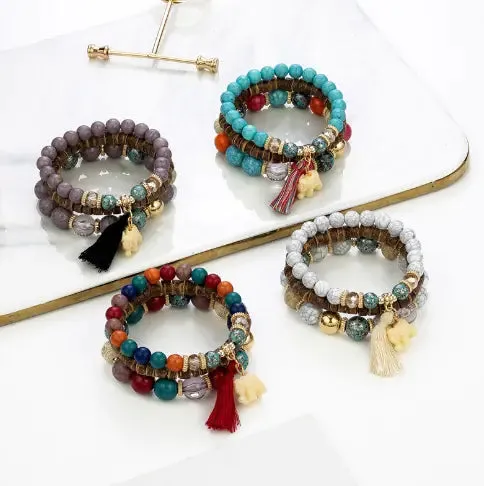 Boho Chic Acrylic Bangles