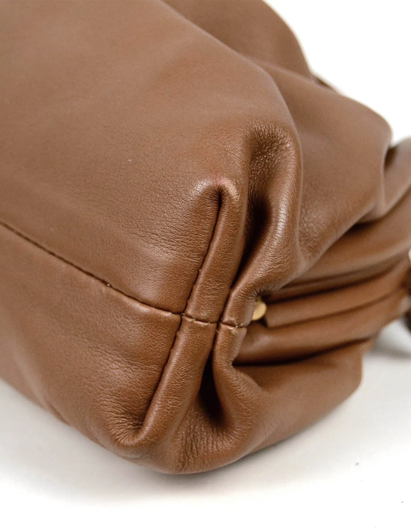 Bottega Veneta Brown Butter Leather The Mini Pouch Crossbody Bag