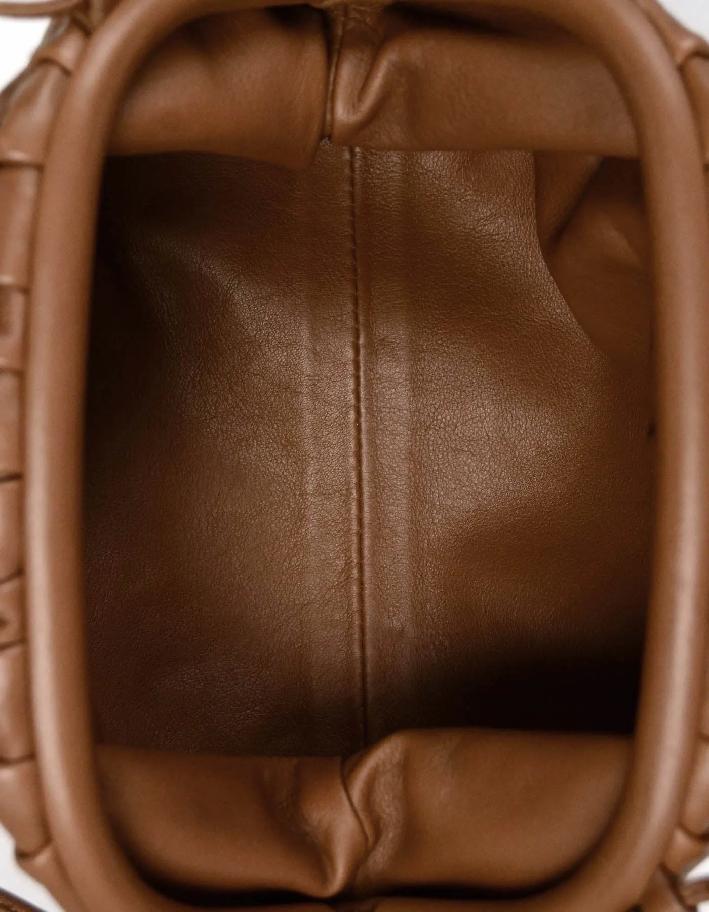 Bottega Veneta Brown Butter Leather The Mini Pouch Crossbody Bag