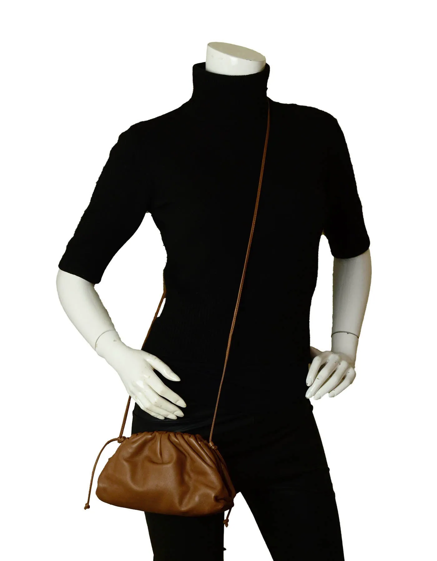 Bottega Veneta Brown Butter Leather The Mini Pouch Crossbody Bag
