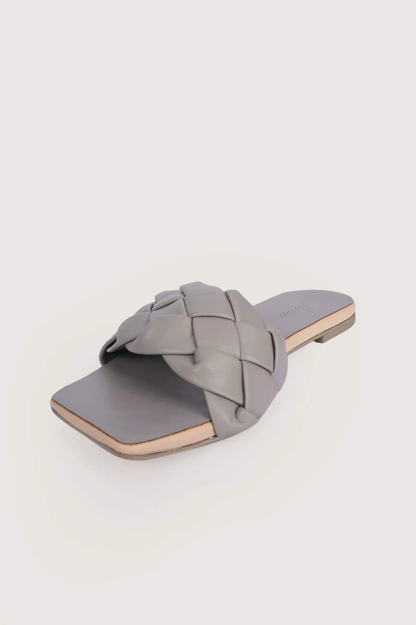 Braided Strap Square Toe Sandals