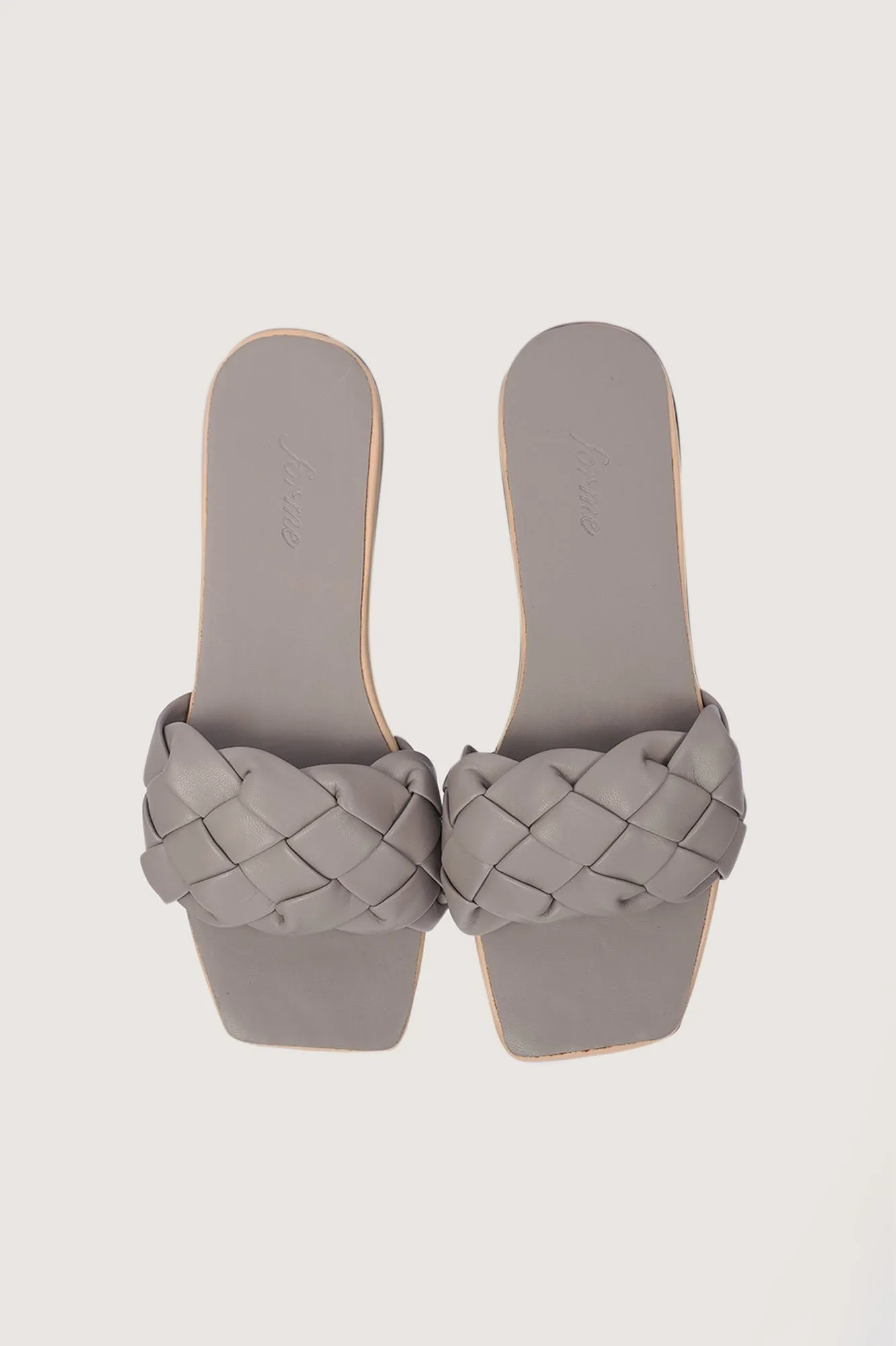 Braided Strap Square Toe Sandals