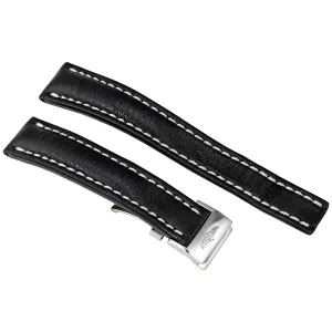 Breitling 18MM Black Leather Strap 415X-A16D.1