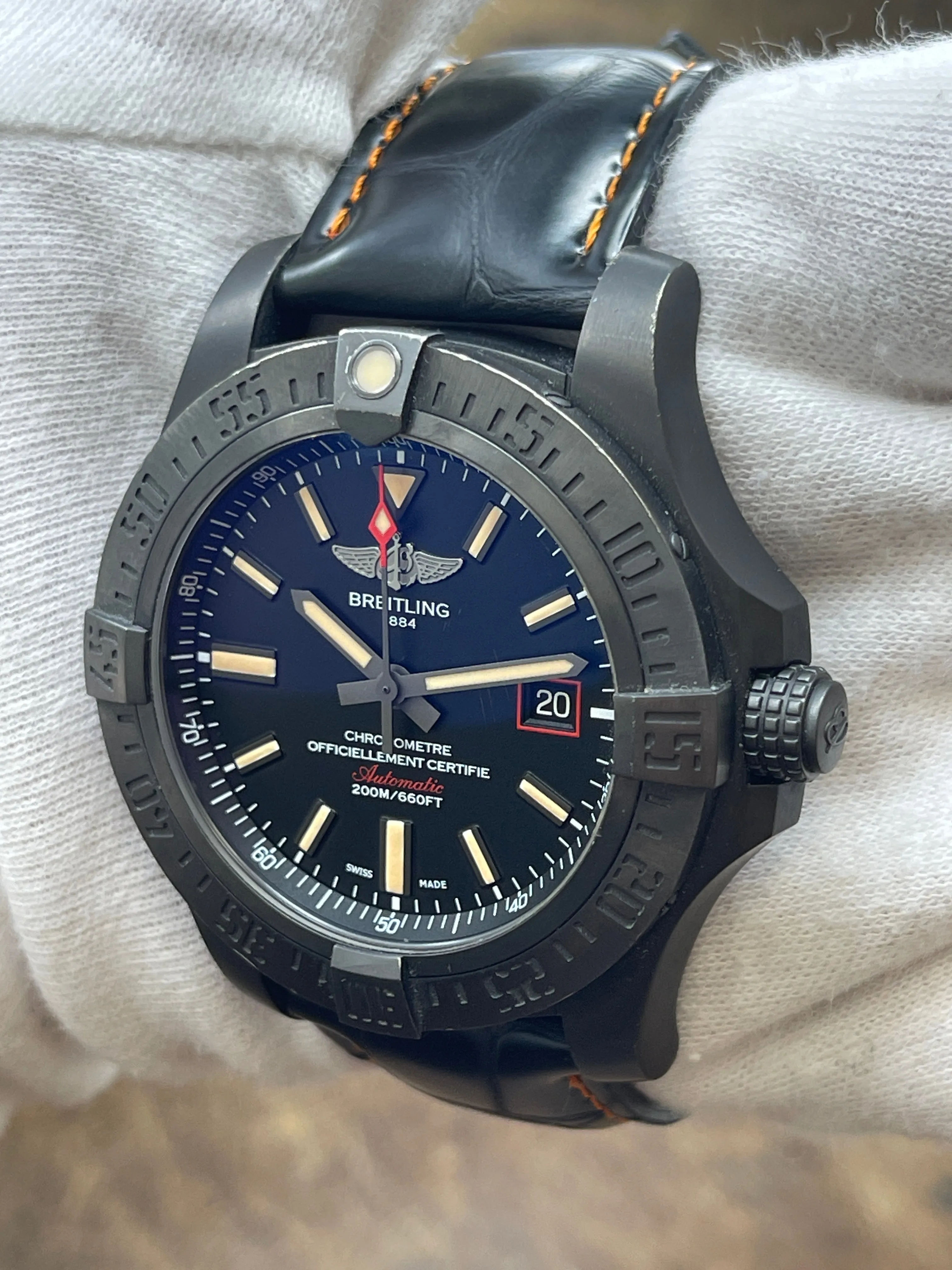 Breitling Avenger Blackbird V17311 Black Dial Automatic Men's Watch
