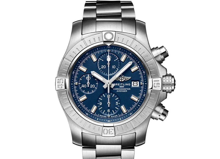 Breitling Avenger Watch with Blue Dial, 43mm