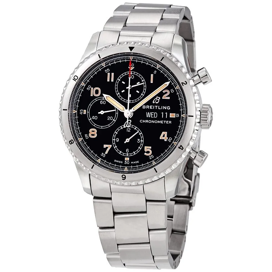 Breitling Aviator 8 Chronograph Automatic Chronometer Black Dial Men's Watch A13316101B1A1