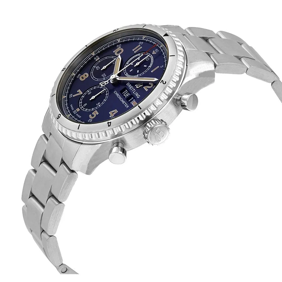 Breitling Aviator 8 Chronograph Automatic Chronometer Blue Dial Men's Watch A13316101C1A1